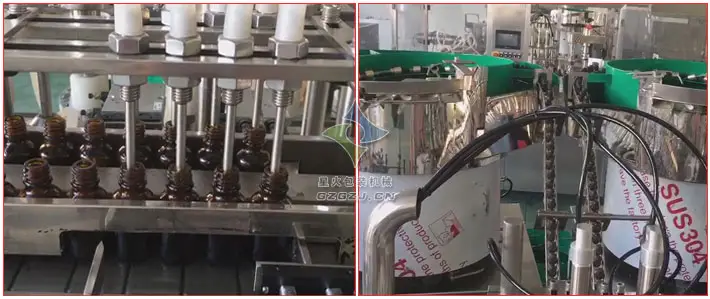 全自动精油免费火烧云加速器,玻璃滴管盖精油灌装旋盖机
