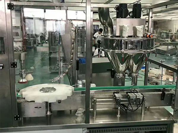 瓶装粉剂定量免费火烧云加速器生产线细节图